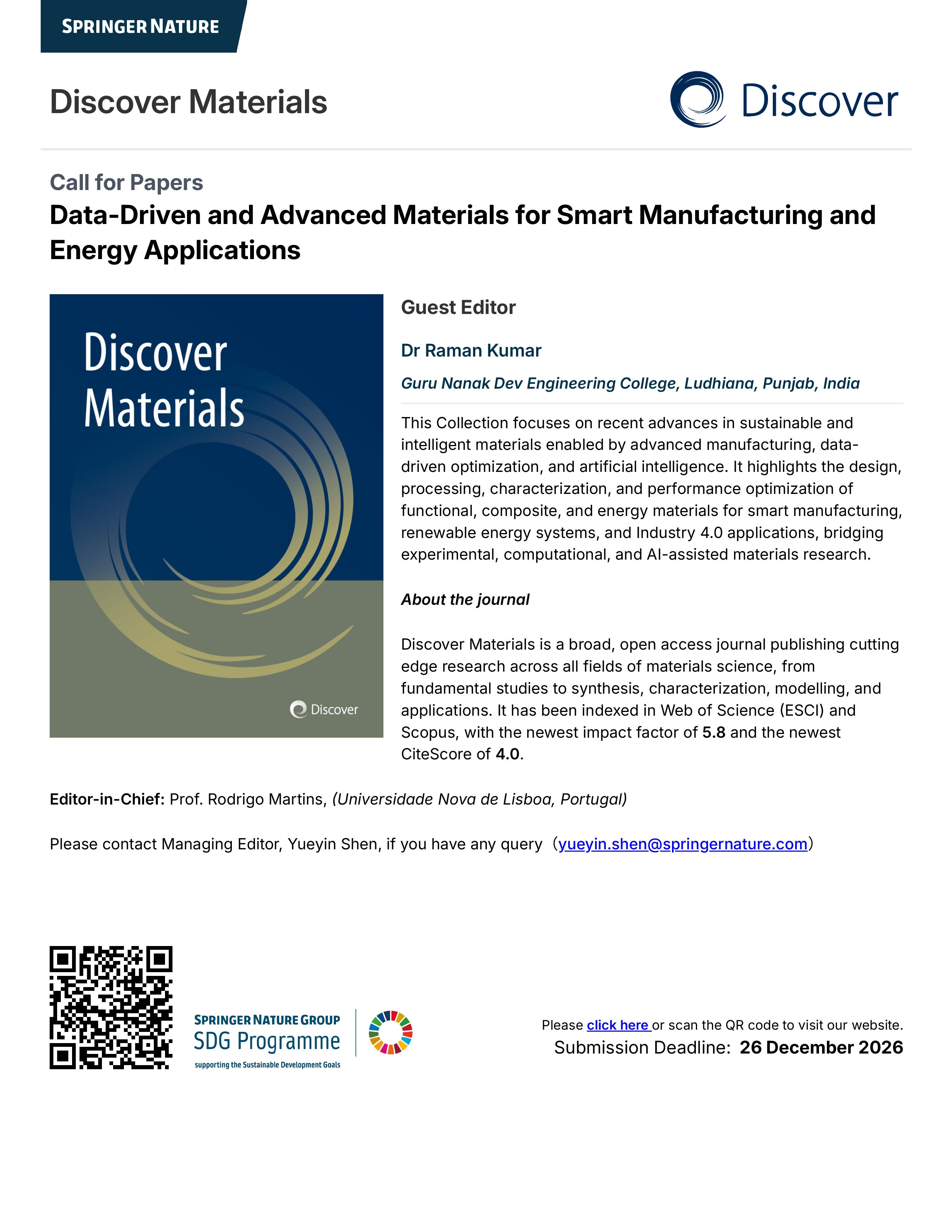 Discover Materials Topical Collection flyer preview