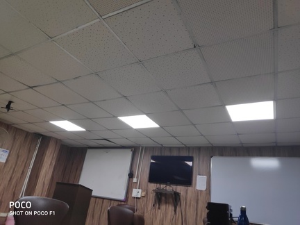 ENERGY EFFICIENT LED PANNELS IN TRAINING AND PLACEMENT SEMINAR ROOM
